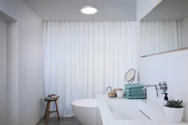 Osram - Plafonieră LED pentru baie ORBIS DISC, 22W/230V, Ø 30 cm, IP44, crom