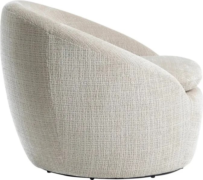 Fotoliu pivotant modern ALPINE tesatura structurata bej
