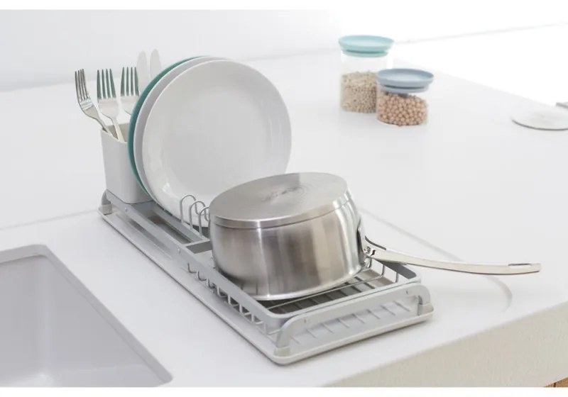 Brabantia Sinkside 1000203, Tavă de scurgere, Suport pentru ustensile, Gri deschis