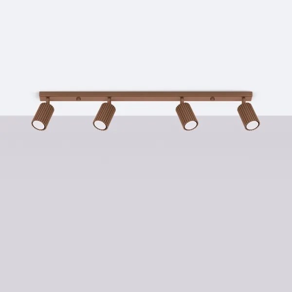 Brilagi - Spot LED CRESTO 4xGU10/10W/230V maro