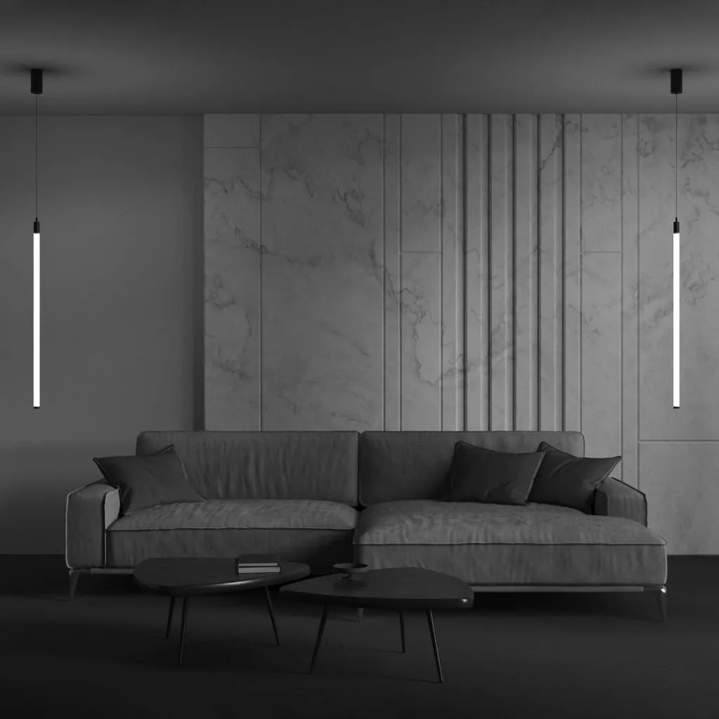 Pendul LED design tehnic Ray negru