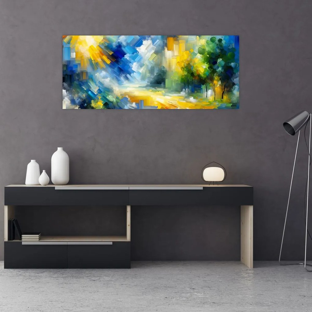 Tablou - Zi însorită abstractă (120x50 cm)