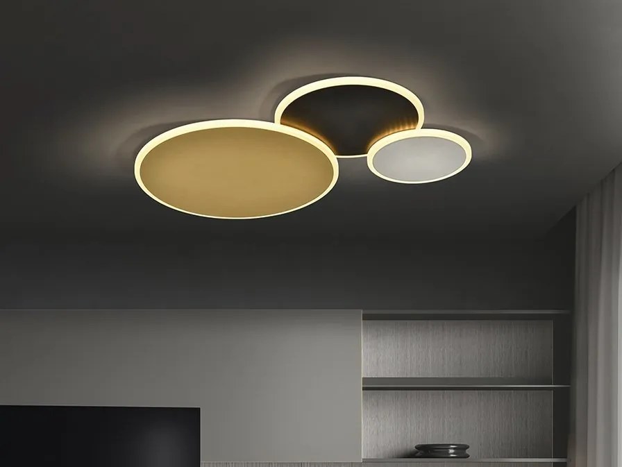 Lustra LED aplicata moderna design circular Umbra