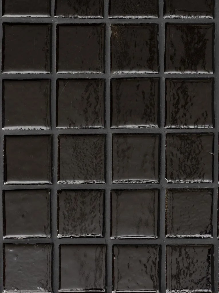 Masuta laterala, din metal si ceramica, black Evora