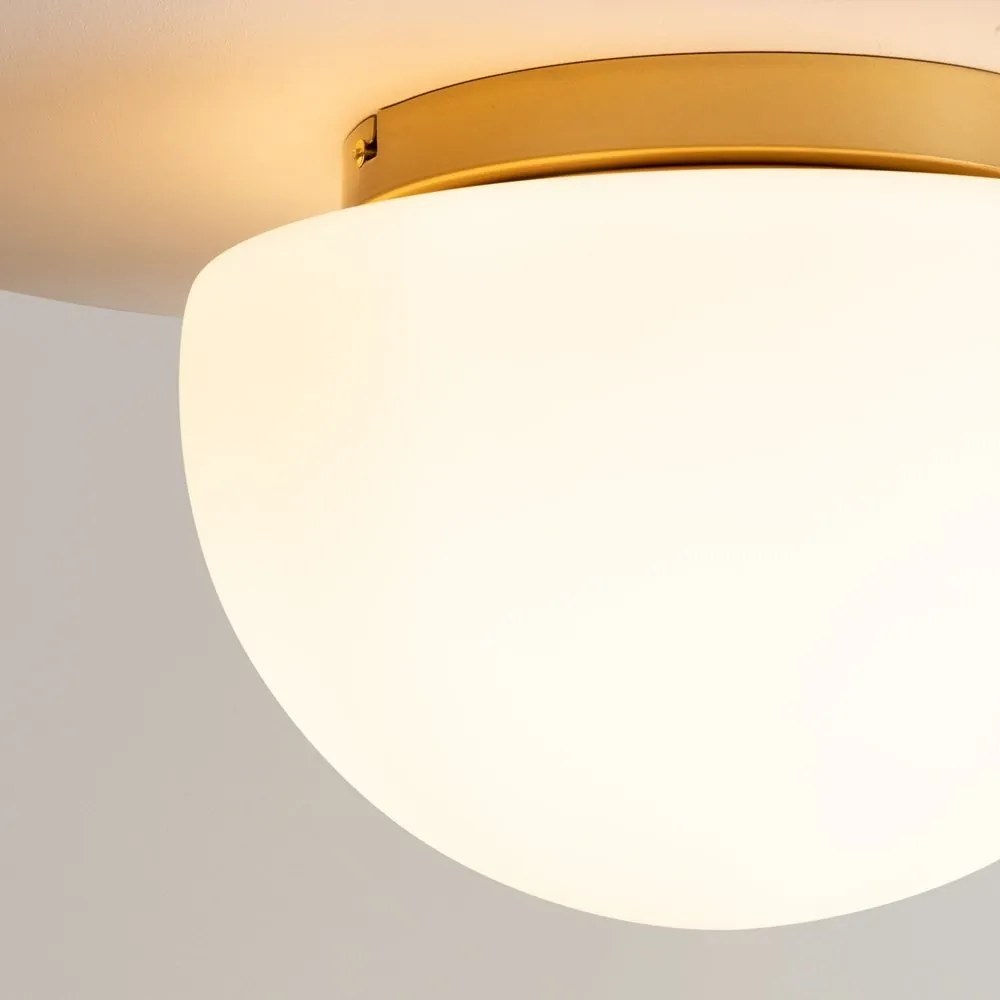 Plafoniera stil minimalist modern Glassy alama/alb