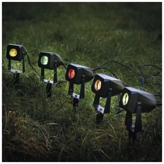 SET 4x lampă LED RGBIC dimabilă de exterior LED/7W/230V 3000-6500K IP65 Wi-Fi Tuya