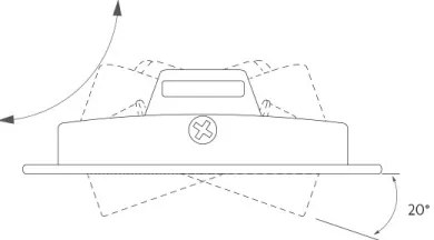 Corp de iluminat LED încastrat LED/6W/230V 3000K d. 8,5 cm negru