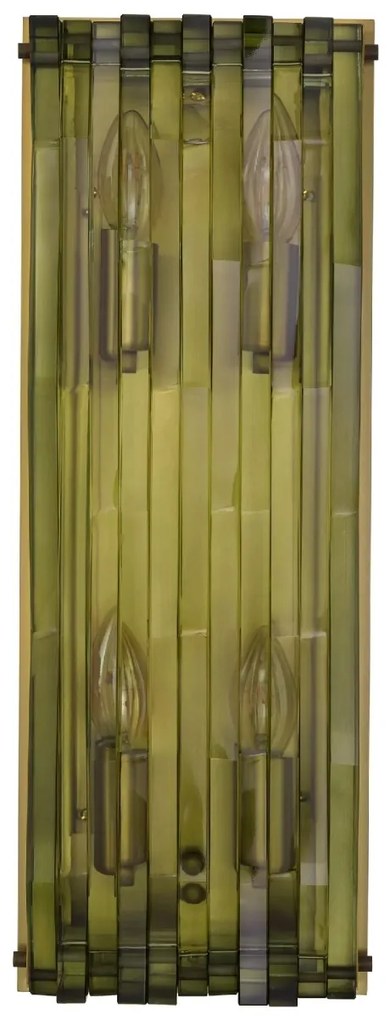Aplica de perete cu aspect arhitectural Nuvola L alama antic/ verde