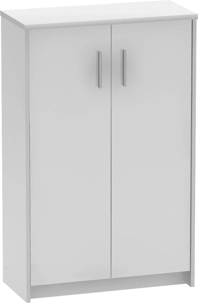 Dulap JOHAN 2 NEW 13, alb, DTD laminat, cu 2 usi, 73x34x116 cm