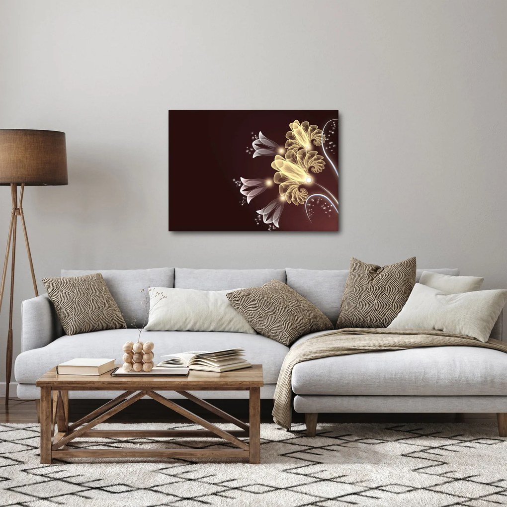 Tablou - Flori strălucitoare (70x50 cm)