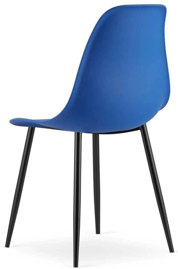 OFERTA Scaun albastru OSAKA cu picioare negre II. clasa