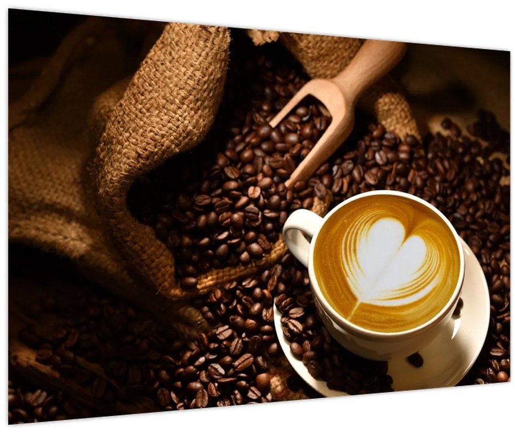 Tablou - O ceașcă de cafea (90x60 cm)