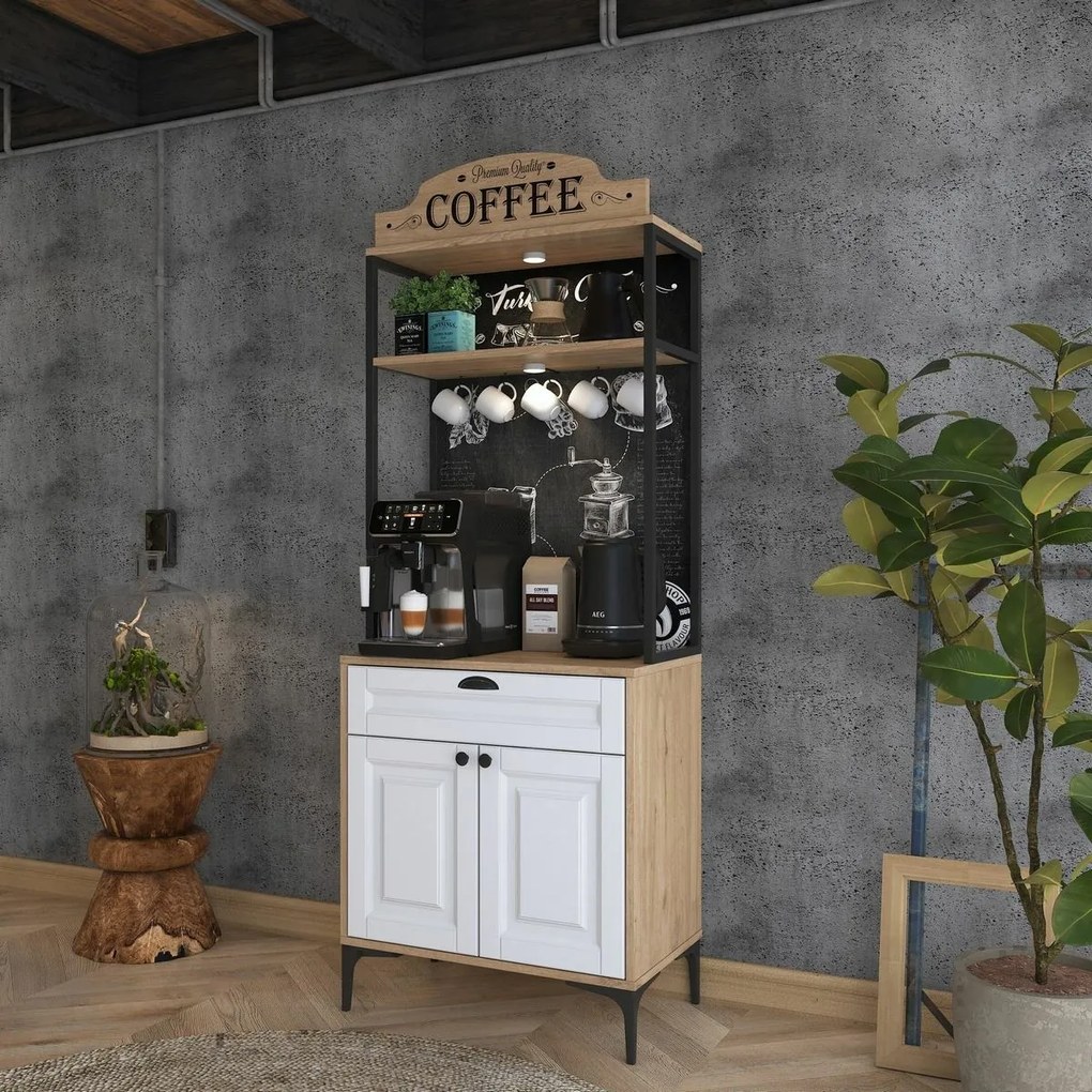 Dulap Jehy Walnut and White