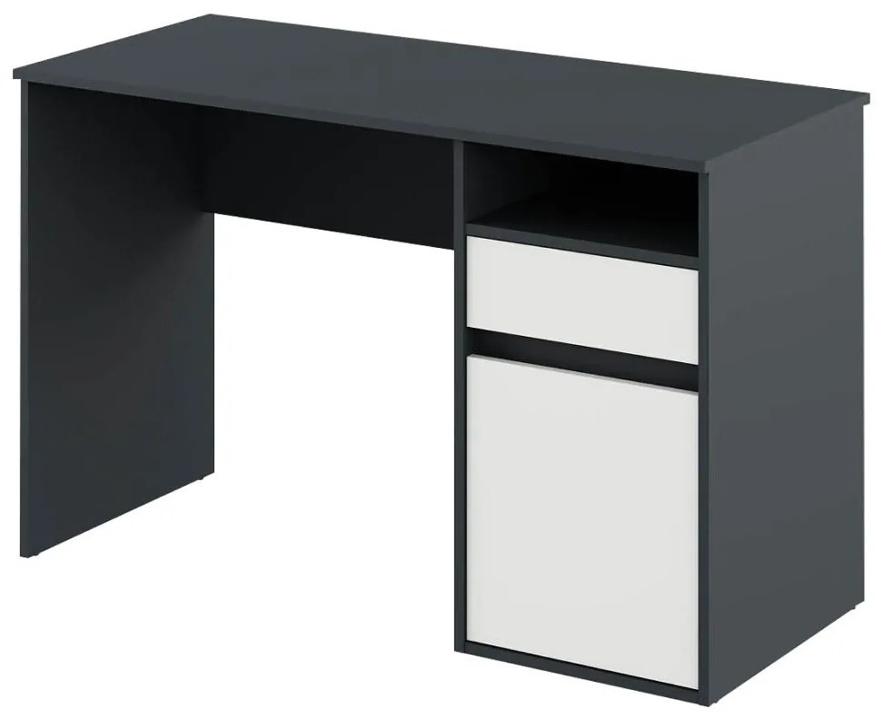 Masă PC Bolegy (grafit + alb) . 1116254
