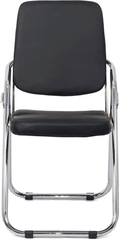 RESIGILAT - Scaun pliabil din piele ecologica HRC 609 negru