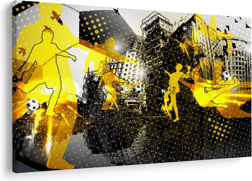 Tablou - Fotbal în marele oraș (90x60 cm)