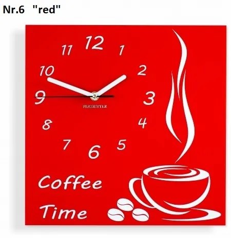 Ceas de perete Coffee Time Negru