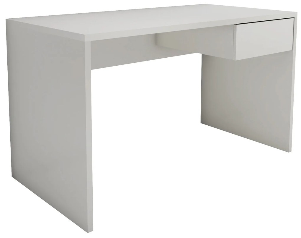 Birou haaus Napa, Alb, PAL 25mm, 130 x 65 x 75 cm