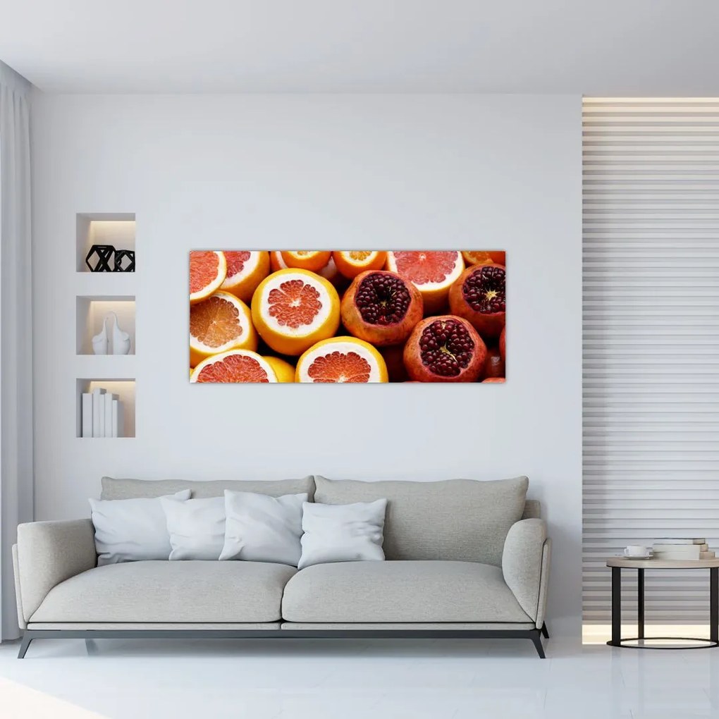Tablou cu portocală și (120x50 cm)