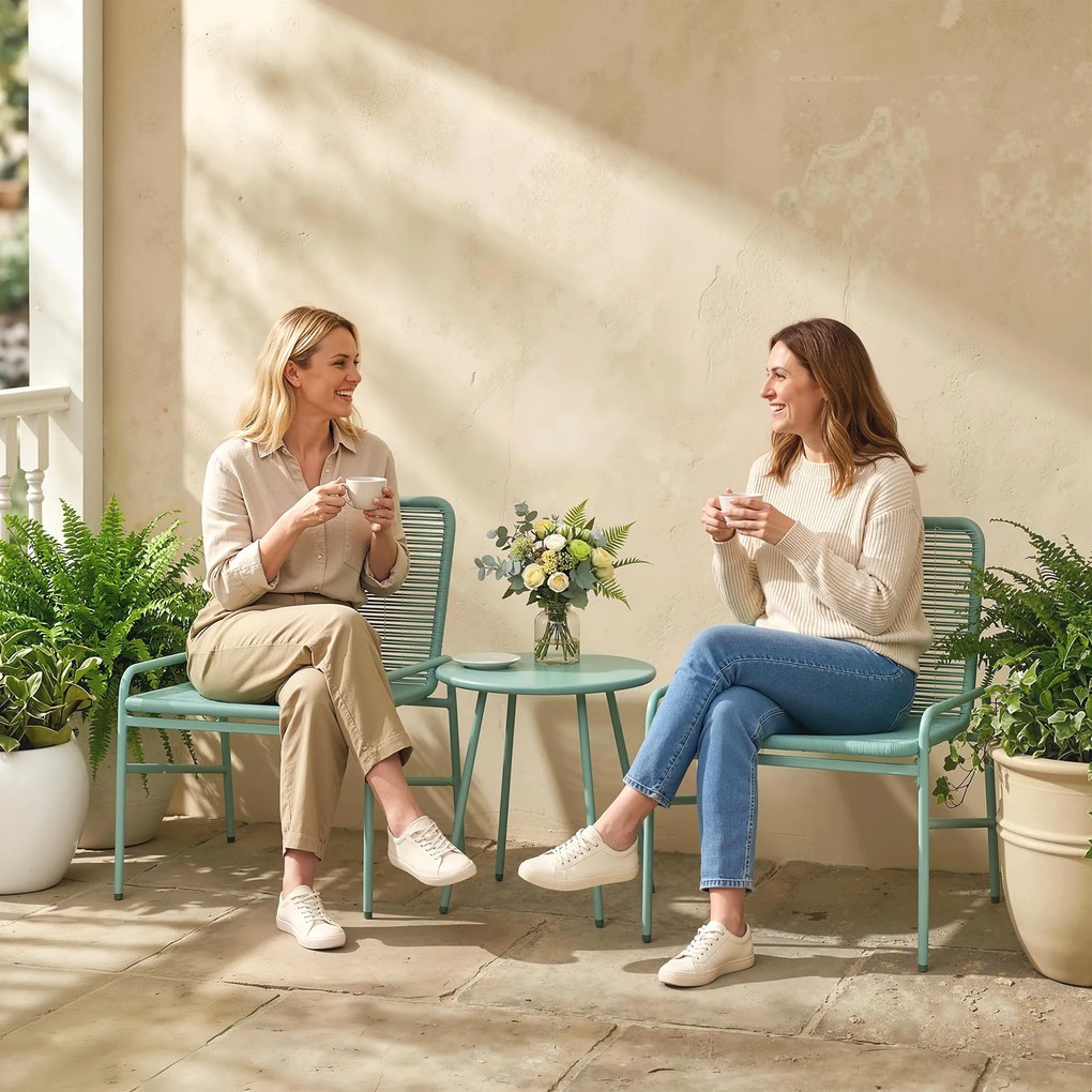 Outsunny set poliratan sintetic | Aosom Romania