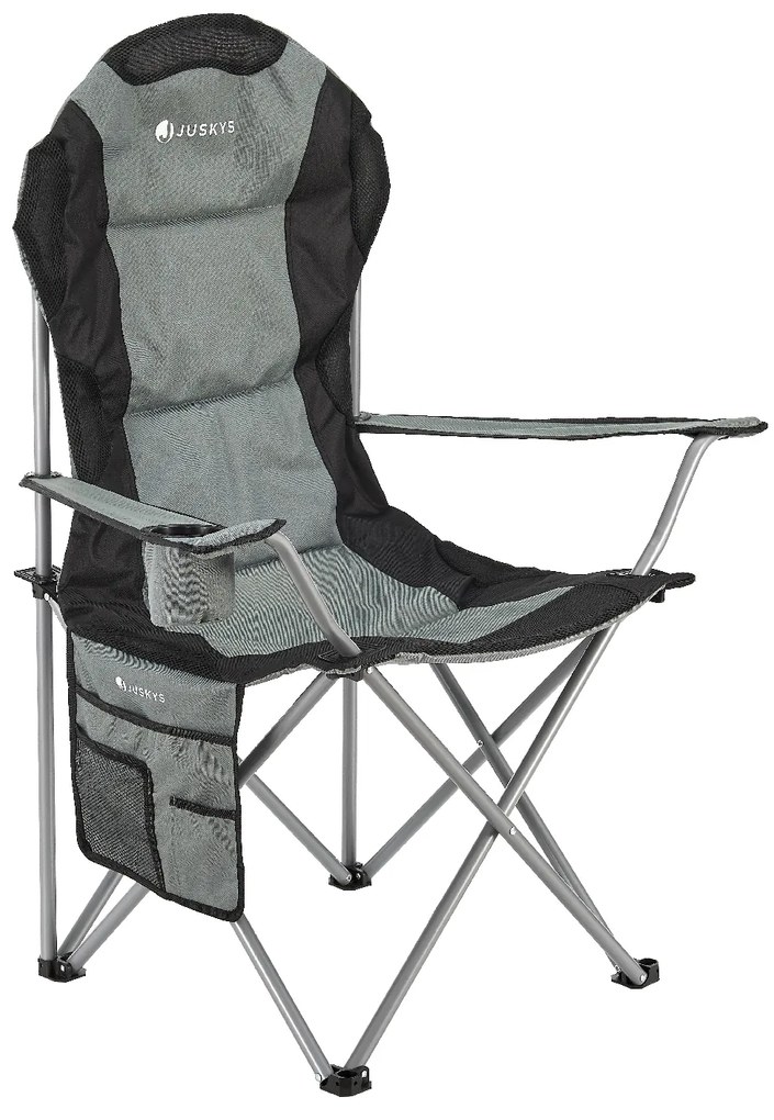 Juskys Scaune de camping Lido - gri
