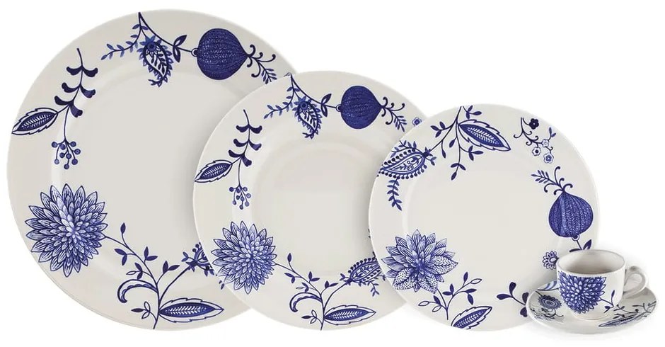 Set veselă 31 piese din ceramică Villa Altachiara Blu