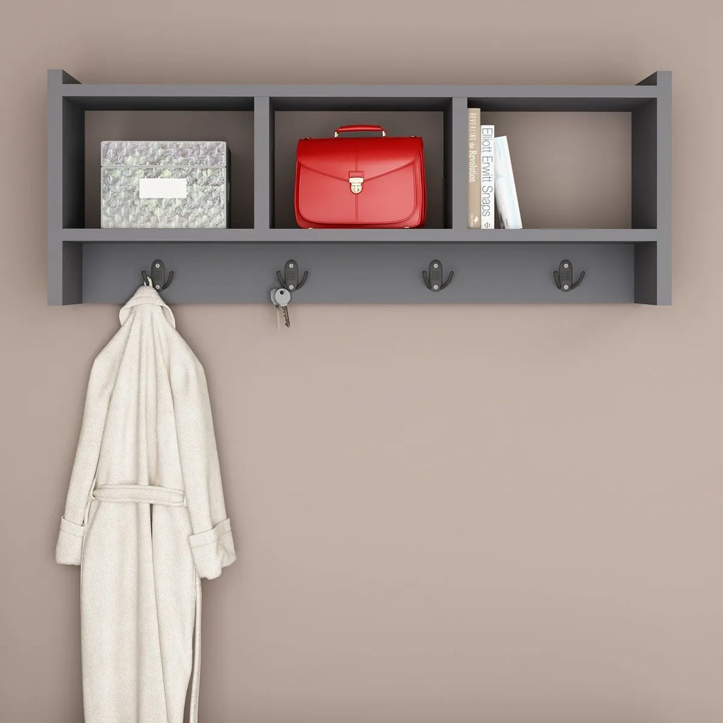 Cuier de perete Midnight Anthracite