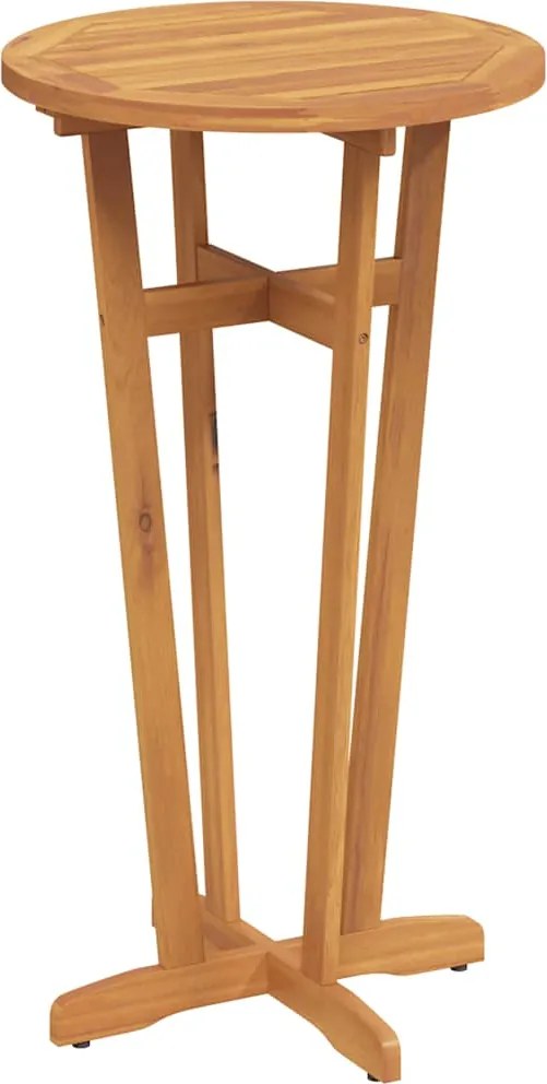 vidaXL Masă de bar de grădină, Ø60x105 cm, lemn masiv de acacia