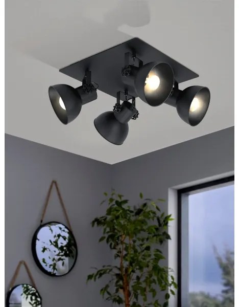 Eglo 43434 - Lampă spot BARNSTAPLE 2 4xE27/40W/230V