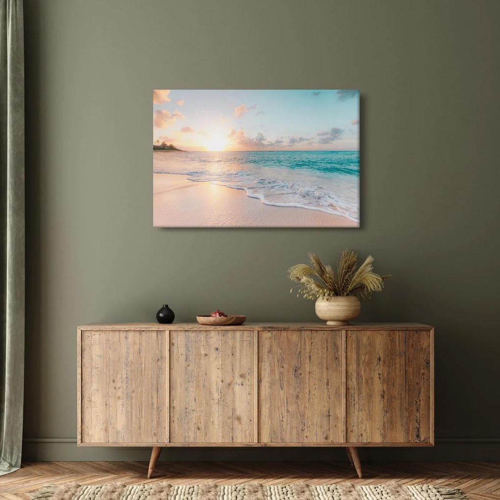 Tablou - Plaja de vis (90x60 cm)