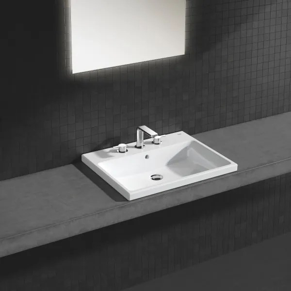 GROHE 3947900H - Lavoar CUBE CERAMIC 600 × 490 mm, din ceramică, alb
