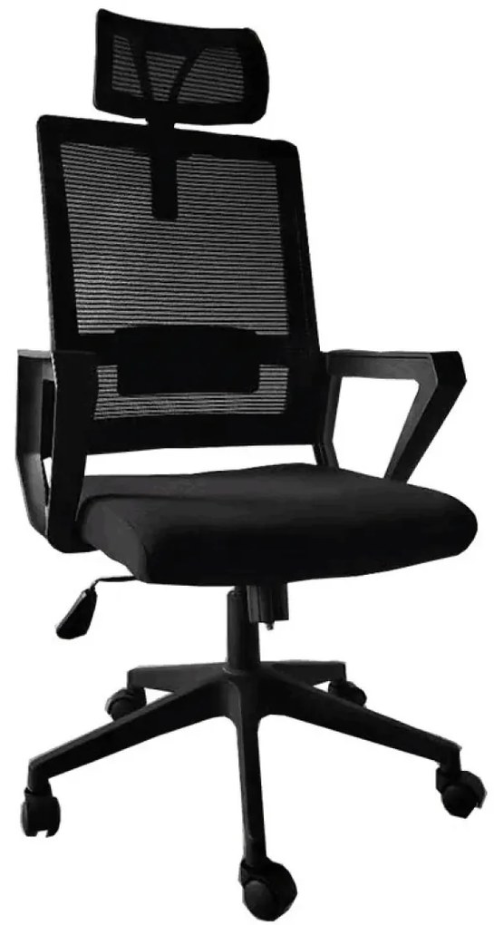 RESIGILAT- Scaun ergonomic, spătar mesh, suport umeraș, Negru