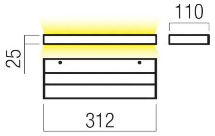 Aplică LED Redo 01-3553 SEED LED/15W/230V negru