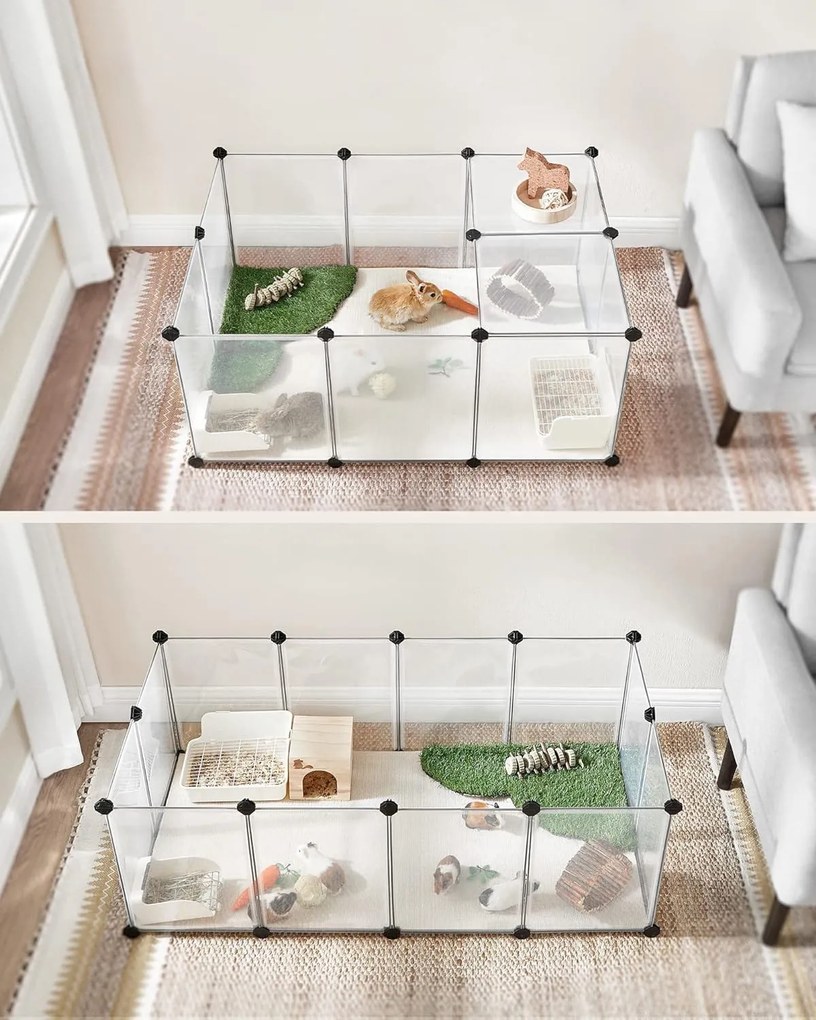Incinta pentru animale mici NIBBLES, transparenta