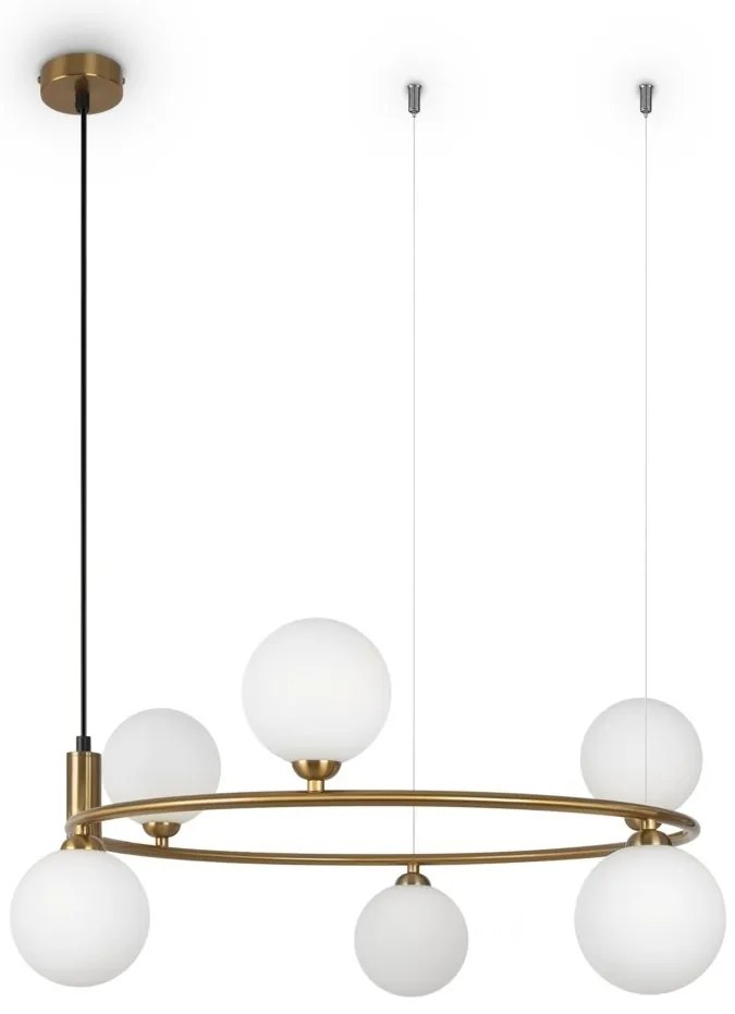 Lustra suspendata design circular RING alama