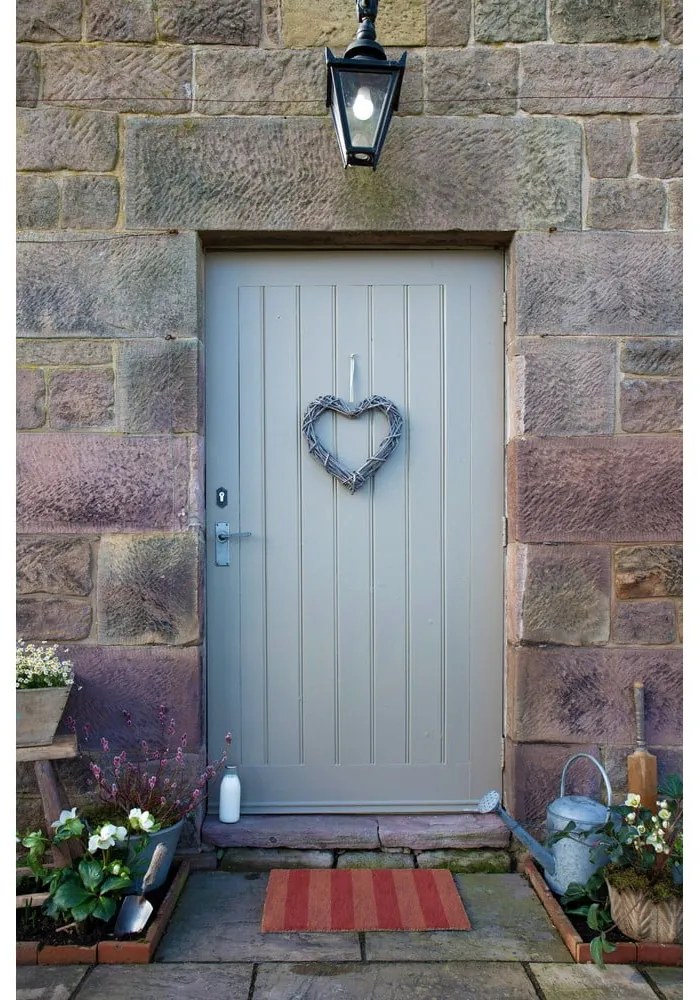 Covoraș de intrare din fibre de nucă de cocos 40x60 cm Pink Stripe – Artsy Doormats