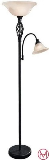 Lampa de podea FLOORLAMP neagra  178 cm