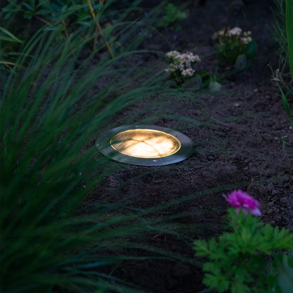 Spot exterior pentru sol din oțel AR111 reglabil IP65 - Delux Honey