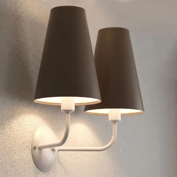 Aplica de perete TORTOLA 2xE14/15W/230V maro/crem