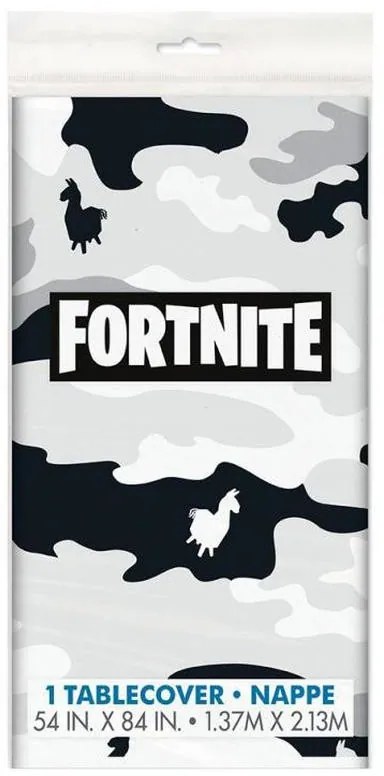 Fortnite Black față de masă din plastic camuflaj 137x213 cm
