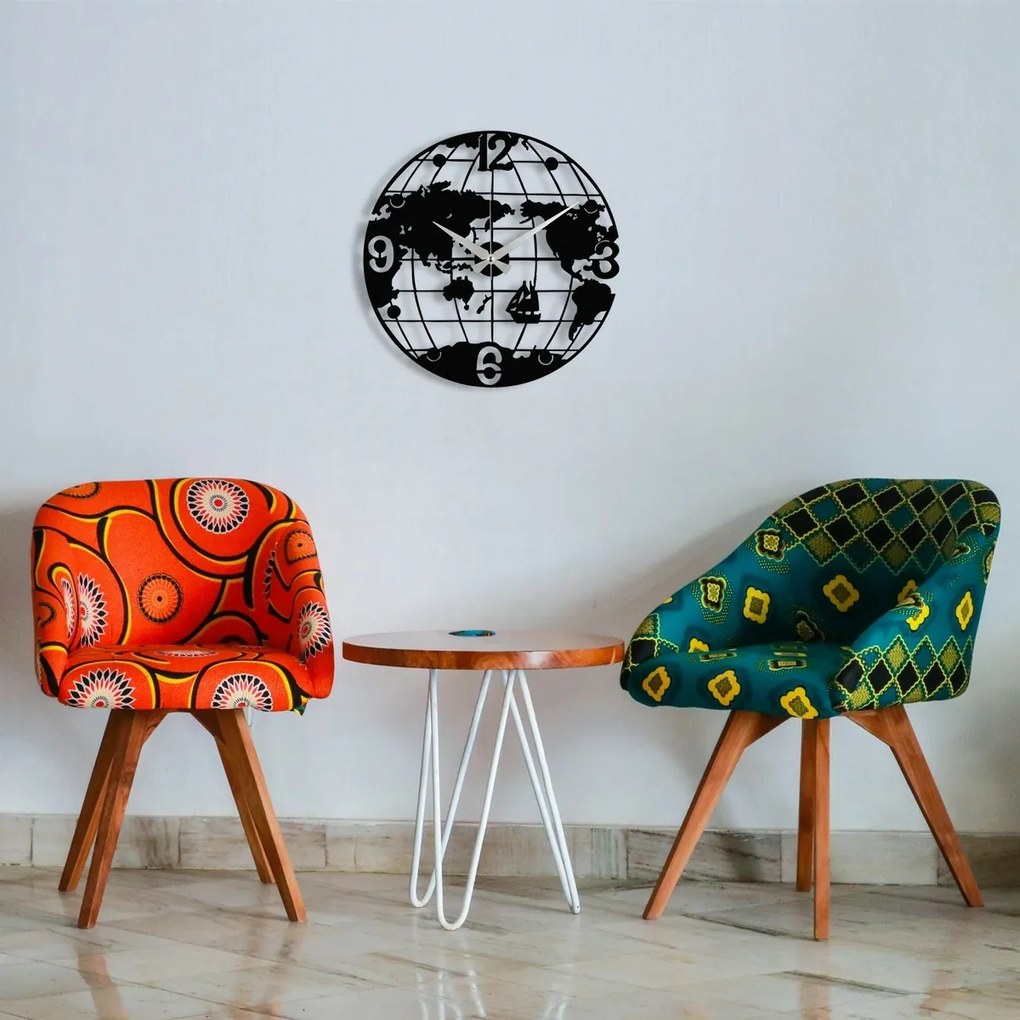 Ceas de perete World S018 Black, 48 x 48 cm