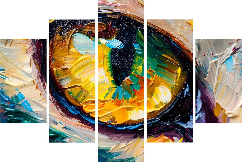 Tablou - Ochi de pisică Pictură (150x105 cm)