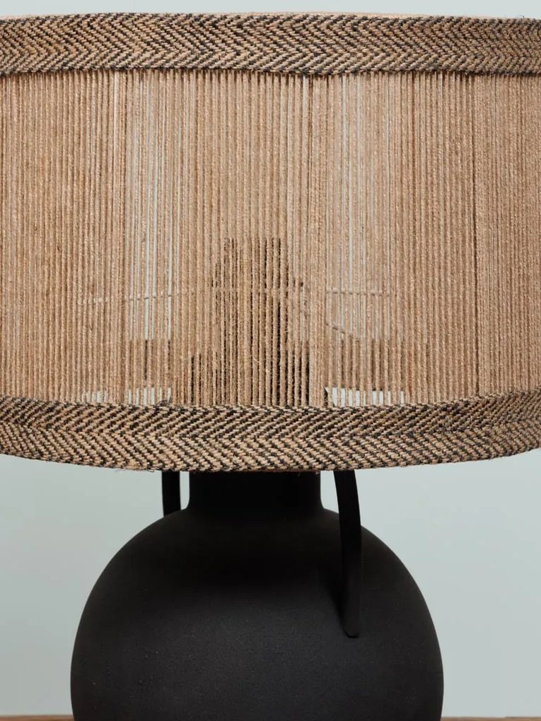 Lampa de masa, cu abajur din iuta natuala, Luanda