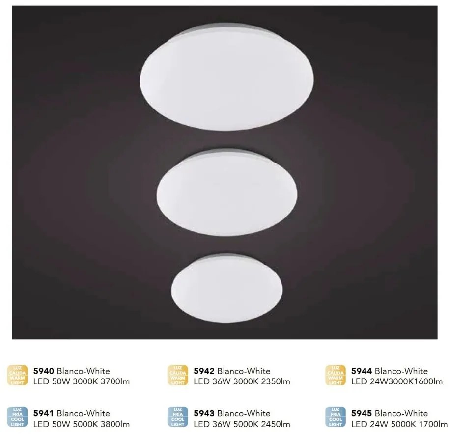 Plafoniera LED design minimalist ZERO II 24W 3000K