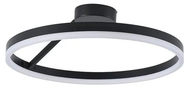 Lustră LED dimabilă aplicată LED/40W/230V 3000-6500K negru + telecomandă