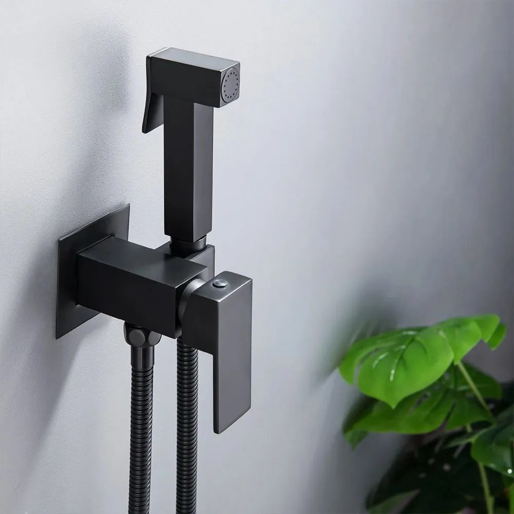 Dus Igienic pentru Bideu Rea Fenix Black