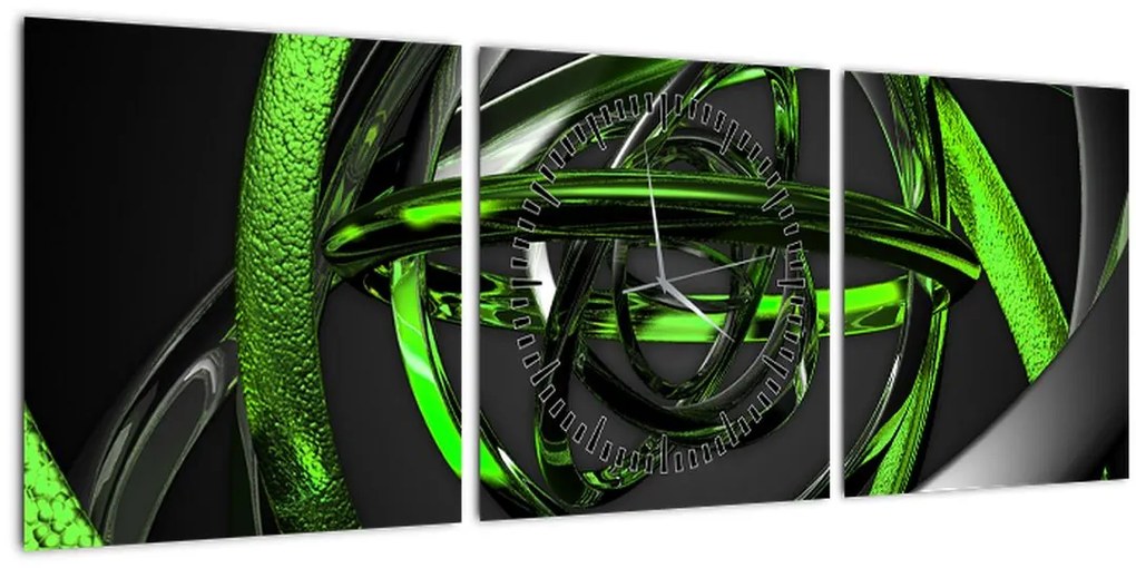 Tablou abstarct (cu ceas) (90x30 cm)