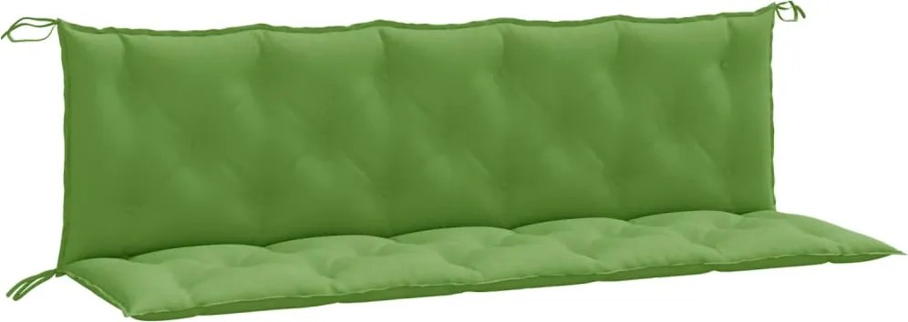 vidaXL Pernă bancă de grădină, 2 buc. melanj verde, 180x50x7 cm textil