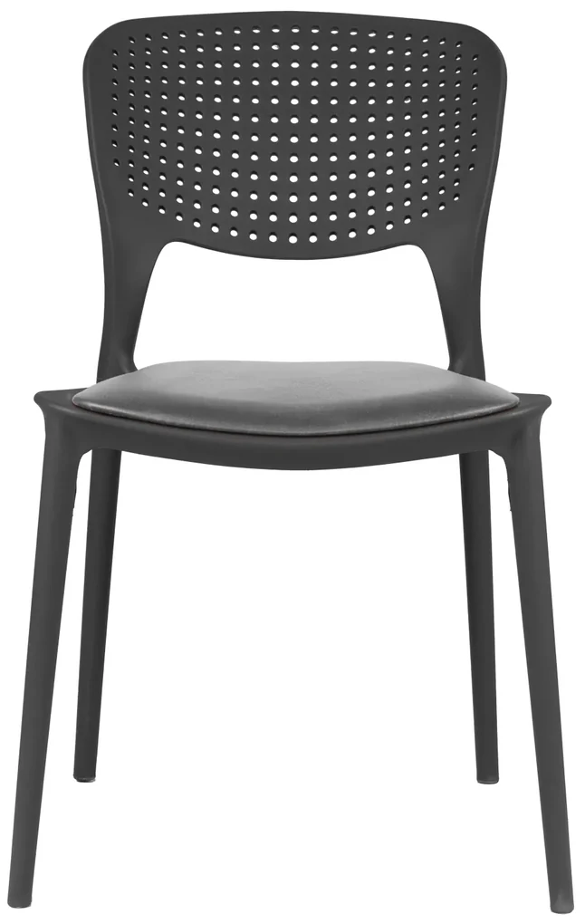 TODO Gri (grafit/antracit) cu pernă gri - SCAUN MODERN PENTRU BUCĂTĂRII, GRĂDINI, CAMERE DE CAFEA (FIXE)