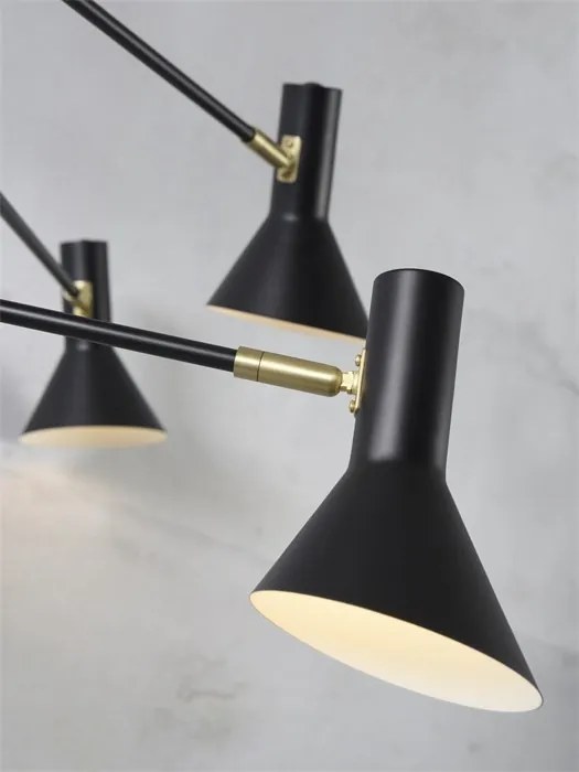 Lustra moderna cu brate reglabile Izmir 3-arm black